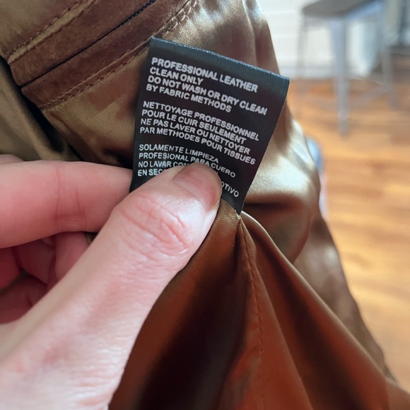 Women's Size M Ruidoso 100% Suede Leather jacket brown and turquoise western - Picture 10 of 10